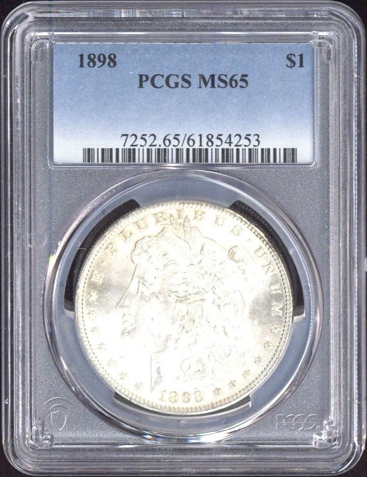 1898 One Dollar PCGS MS65 - US PCGS MS65